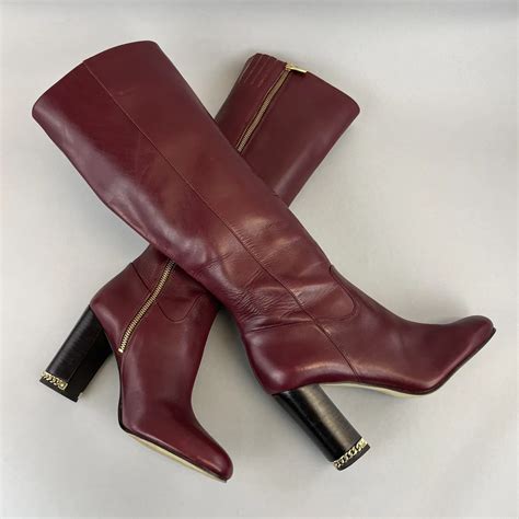 michael kors walker leather boot oxblood|Michael Michael Kors Womens Walker Leather Knee.